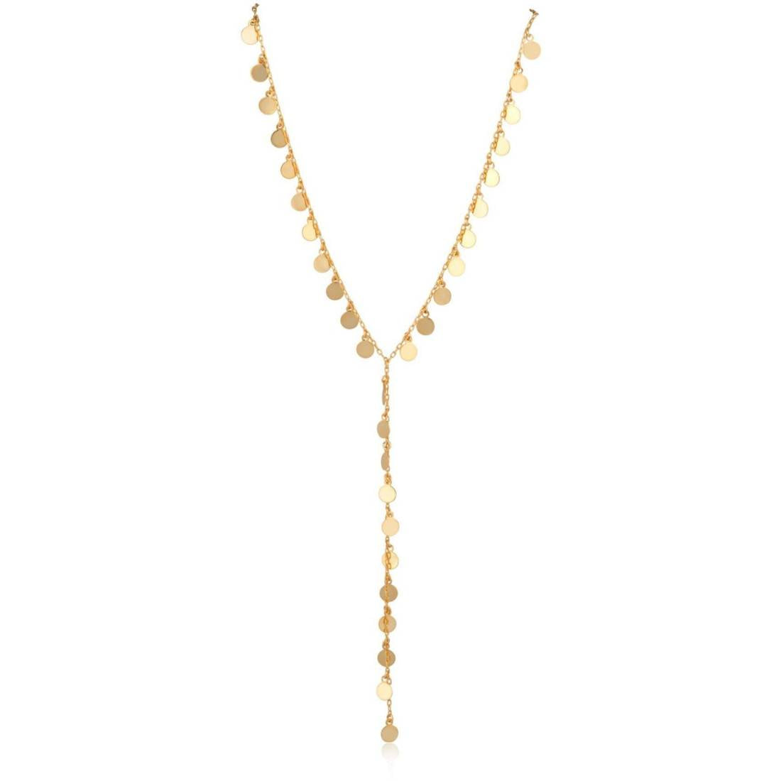 Cha Cha Lariat Necklace in gold