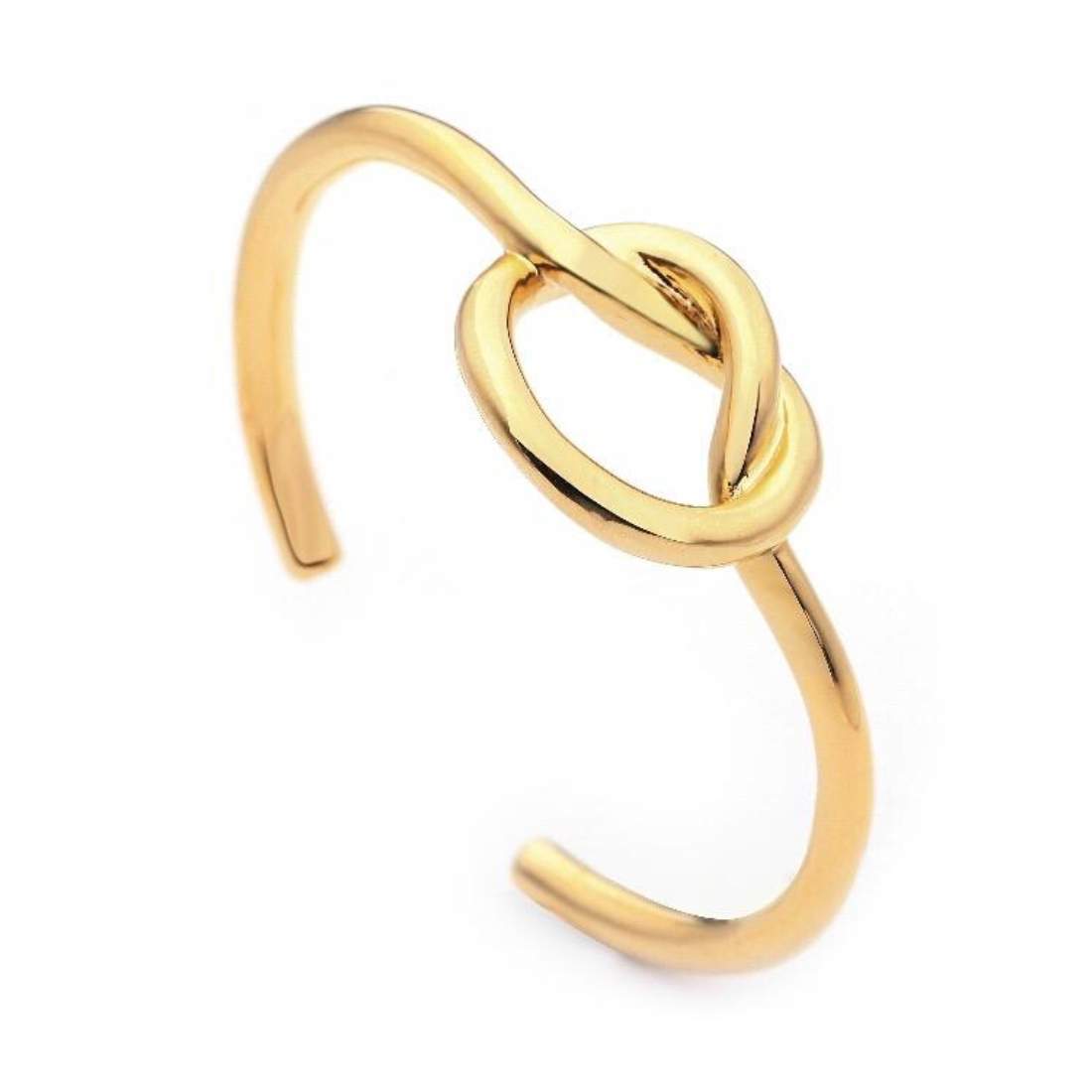 Gold Knotted Cuff Bracelet