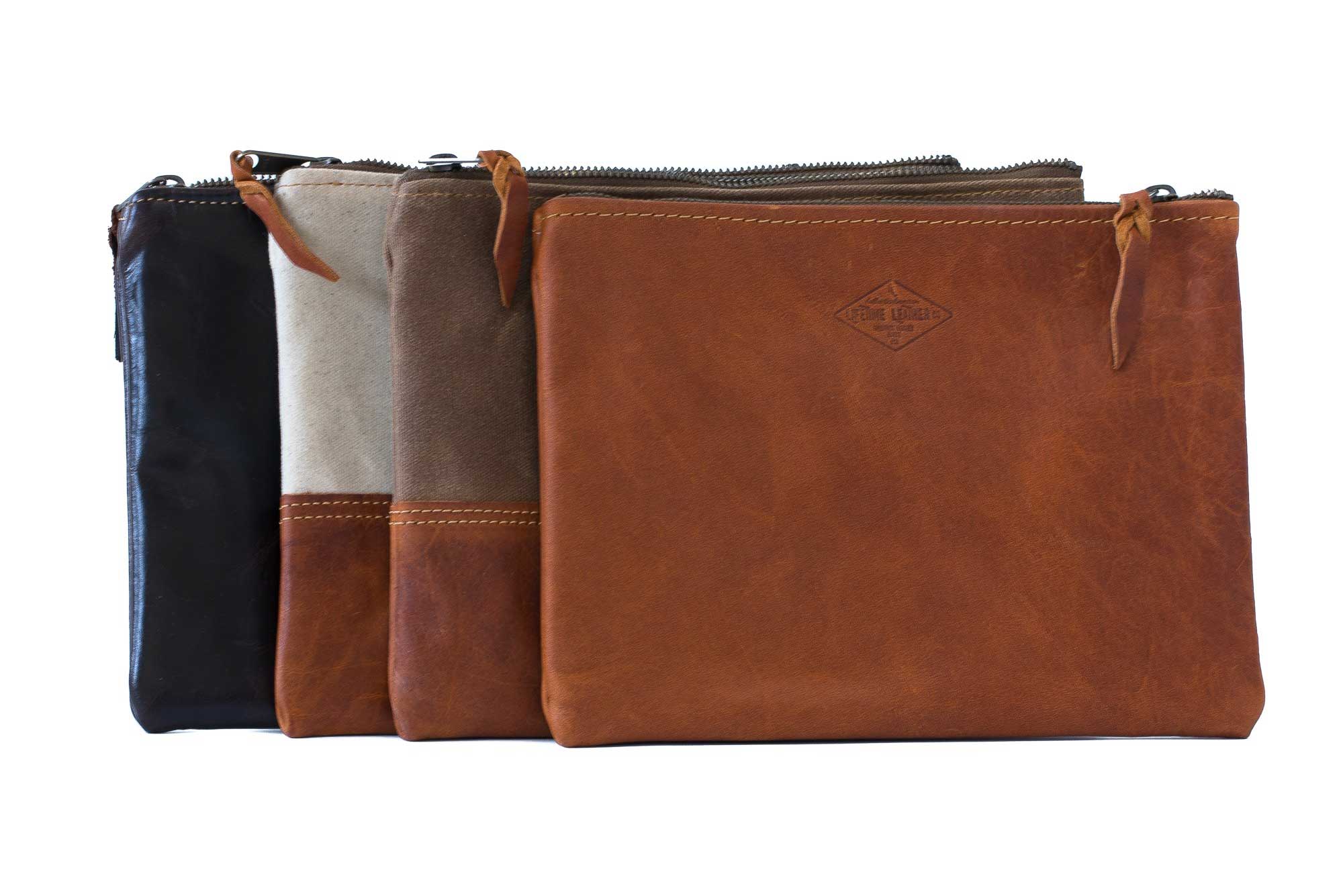 Leather Travel Clutch