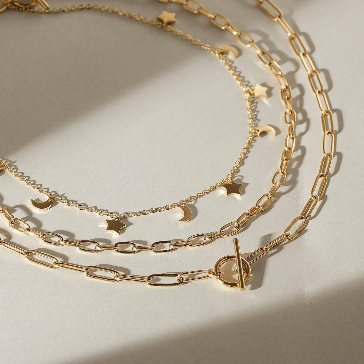 Louis Vuitton Style Long Fleur Layered Necklace