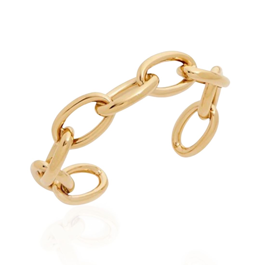 Oval Link Cuff in gold